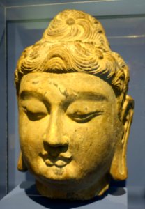 Buddha head, China, late Tang dynasty, 10th century AD, or Song dynasty, 960-1279 AD, stone - Fitchburg Art Museum - DSC08725 photo