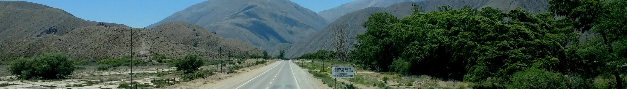 Buenos Aires to Machu Picchu overland banner Route 9 in Jujuy Province