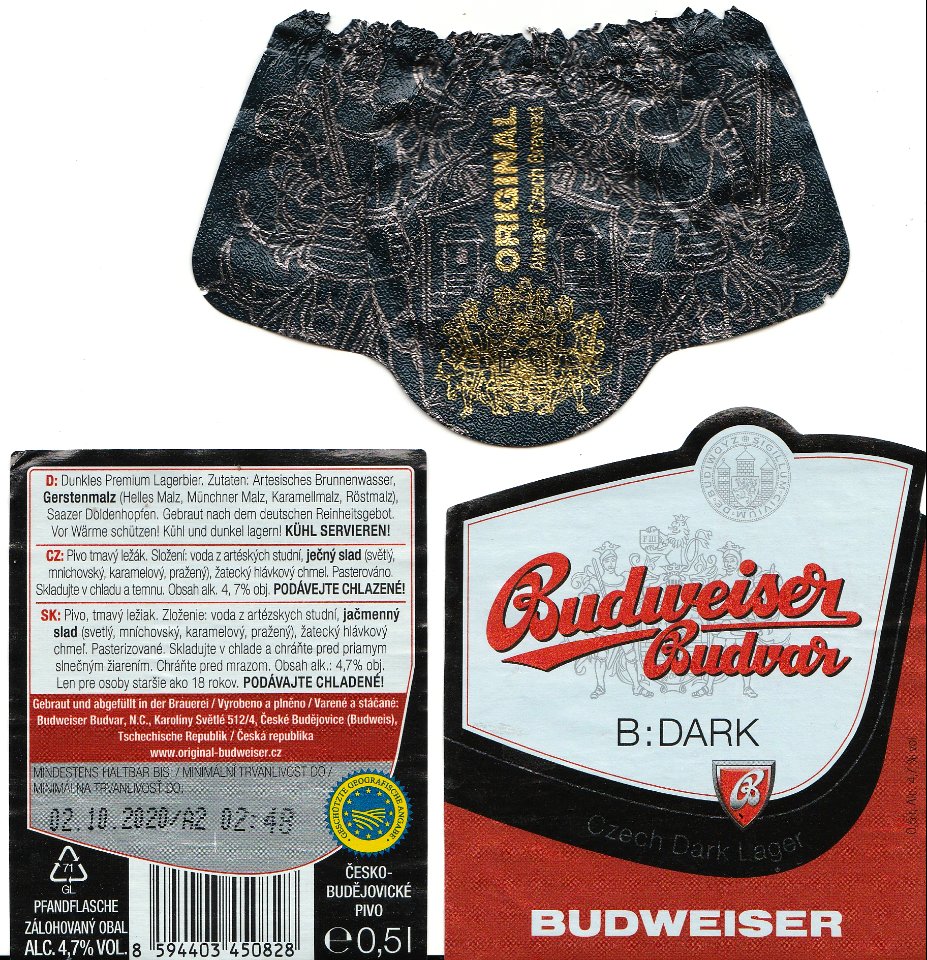 Budweiser Budvar N.C. - Czech Dark Lager