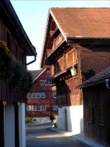 Burgau - schmale Rathausgasse