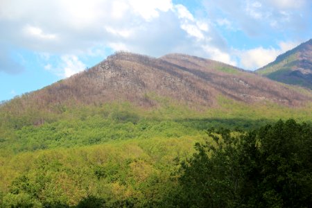 Bullhead Mountain viewed from Carlos Campbell Overlook, May 2017