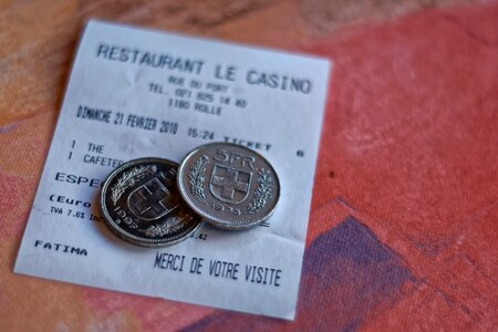 Swiss swiss francs loose change