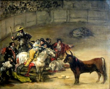 Bullfight, Suerte de Varas by Francisco de Goya, 1824, Getty Center