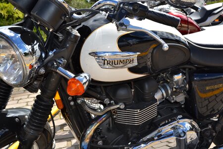 Triumph vintage motorcycle photo