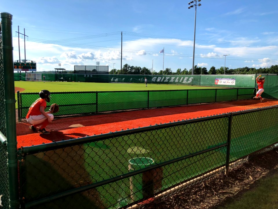 Bullpen at Grizzly Softball Complex, Georgia Gwinnett College July 2018 1