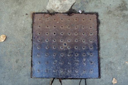 Bump grid street hole cover - Beacon Hill - Boston, MA - DSC02185