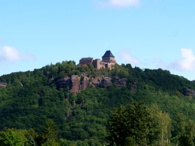 Burg Nideggen from valley 03