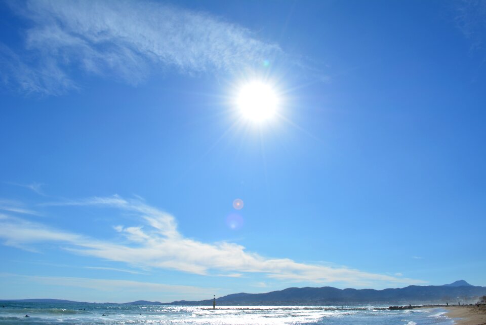 Sky clouds blue