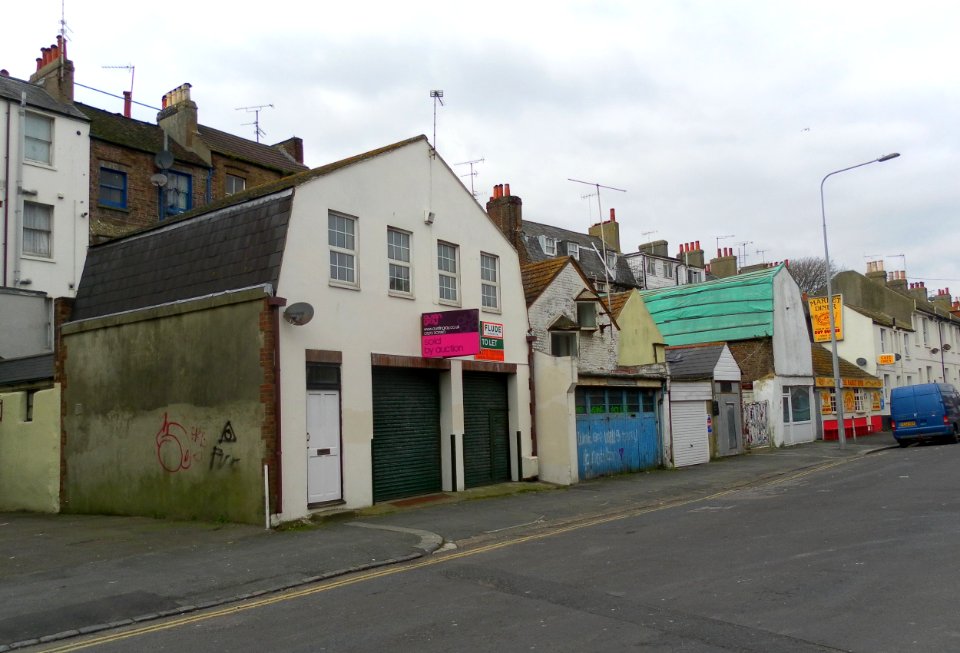 Buildings at Circus Street, Brighton (March 2013)