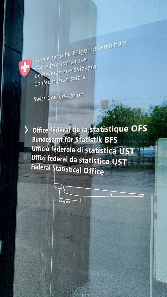 Bundesamt für Statistik (Schweiz) Eingang