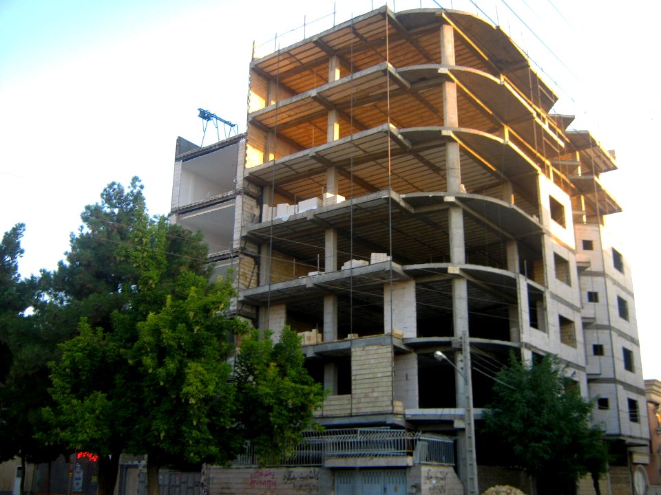 Building under construction - near Bahonar park - Nishapur 1