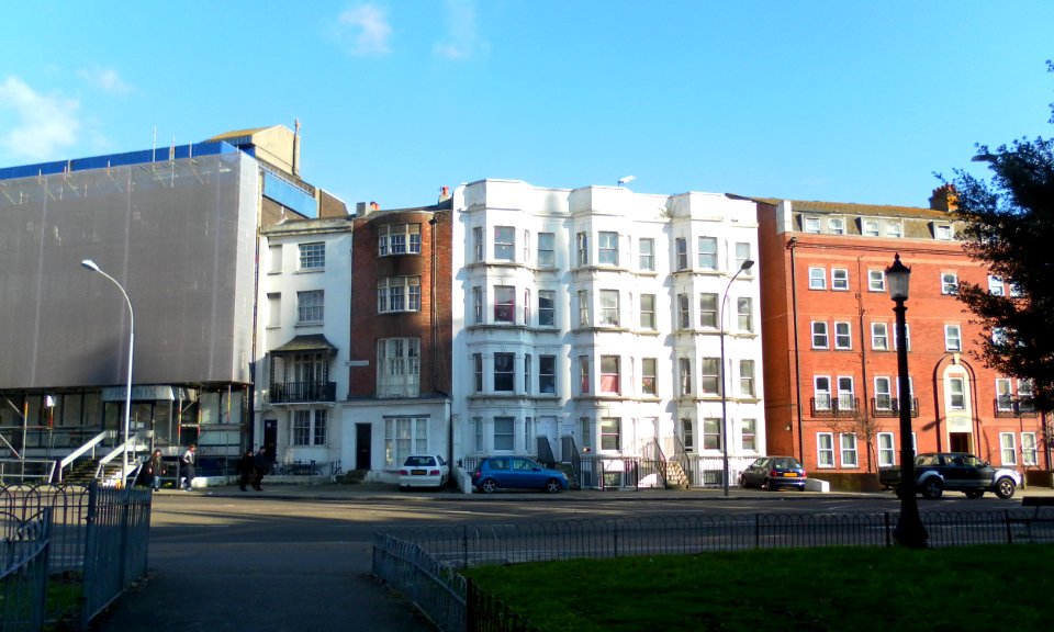 Buildings at Waterloo Place, Brighton (March 2013)