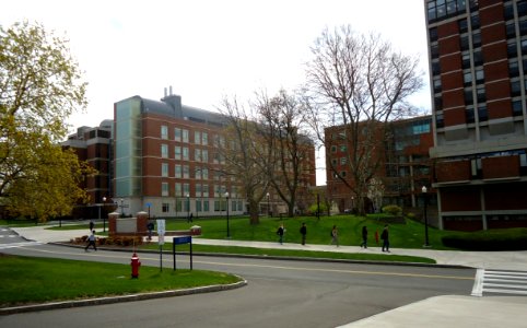 Buildings and streets at the University of Rochester