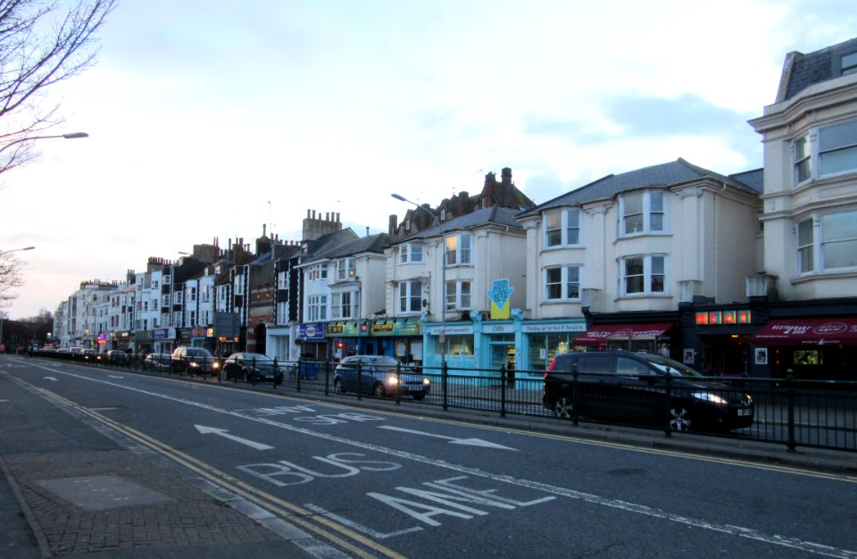 Buildings on West side of York Place, Brighton (March 2016) (1)