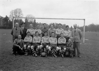 Builth Juniors football team 1949-50, taken at the Gro, Builth Wells (1294803)