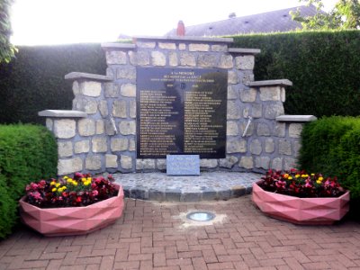 Buire (Aisne) mémorial de guerre agents de la SNCF