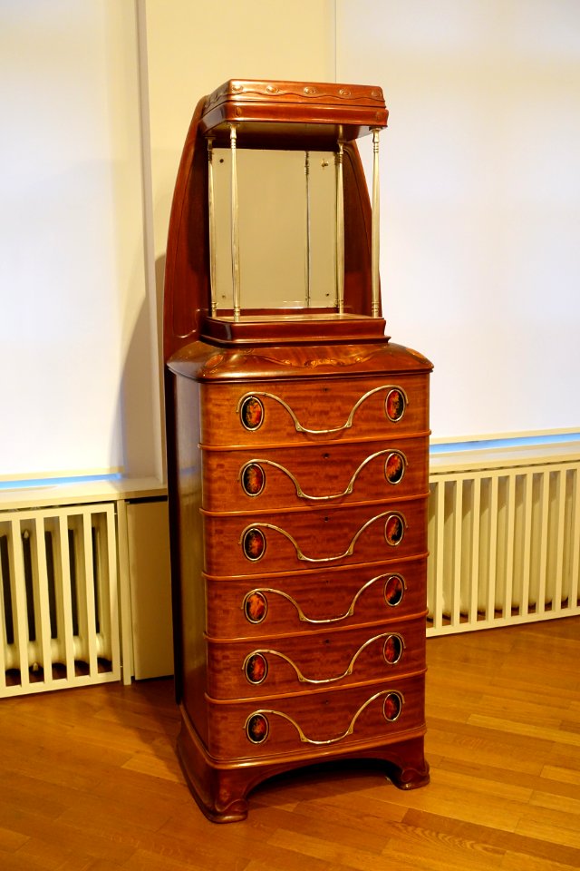 Bureau by Alfred Grenander, 1904, for the St. Louis World's Fair - Bröhan Museum, Berlin - DSC03902