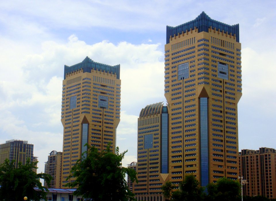 Buildings at west end of Guoxing Avenue - 06