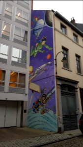 Brussel-Nieuwland-Stripmuur Yoko Tsuno (1)