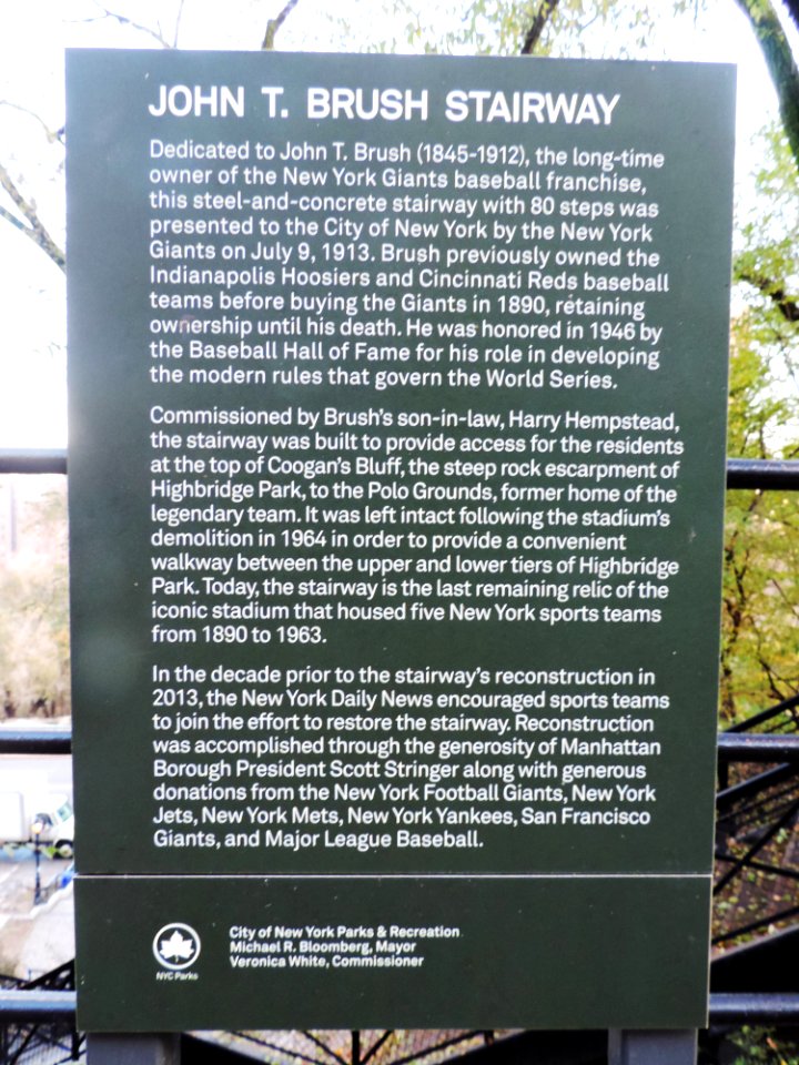 Brush stairway restoration sign jeh