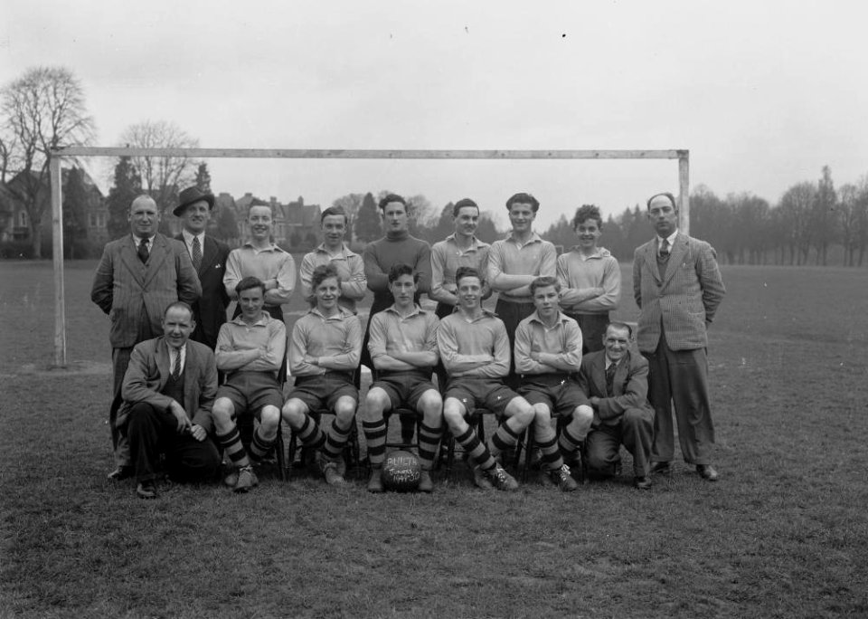 Builth Juniors football team 1949-50, taken at the Gro, Builth Wells (1293918)