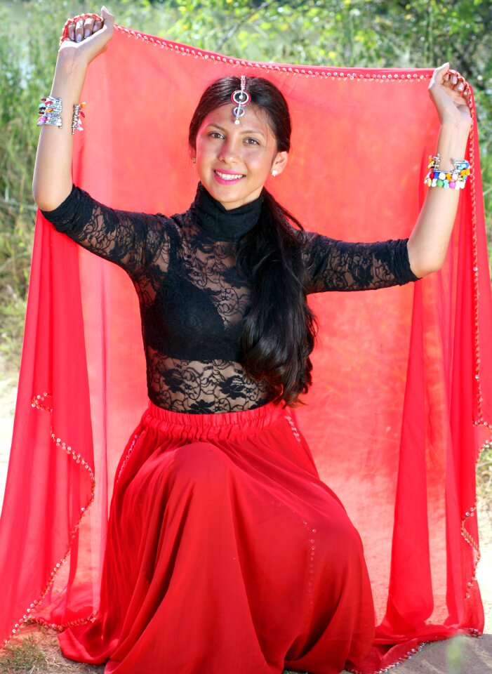 Red oriental beauty