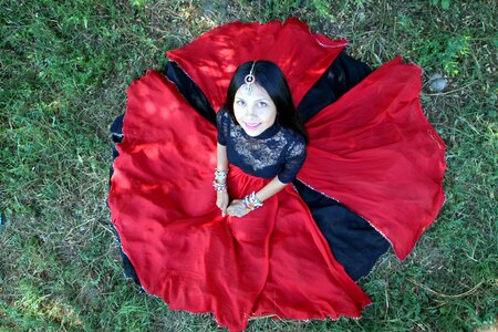 Red oriental beauty