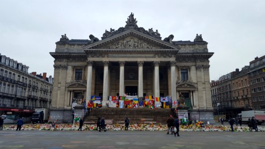 Brussel-De Beurs na de aanslagen van op 22 maart 2016 (1)