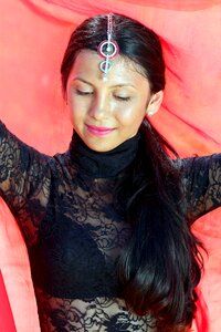 Red oriental beauty