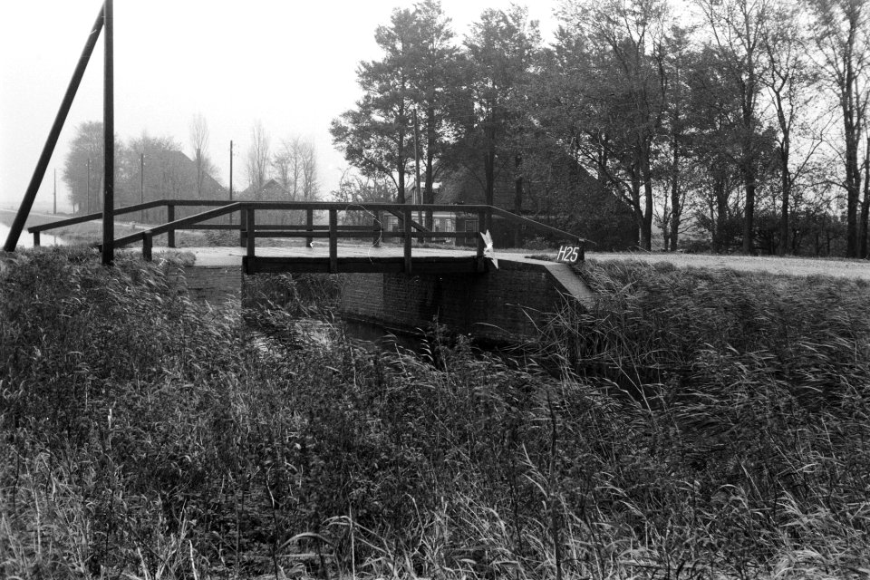Bruggetje bij Hensbroek of Heerhugowaard (ruilverkaveling Obdam), Bestanddeelnr 170-2511