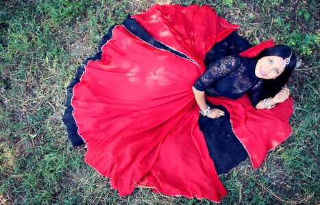 Red oriental beauty