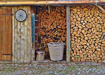 Growing stock timber heat photo