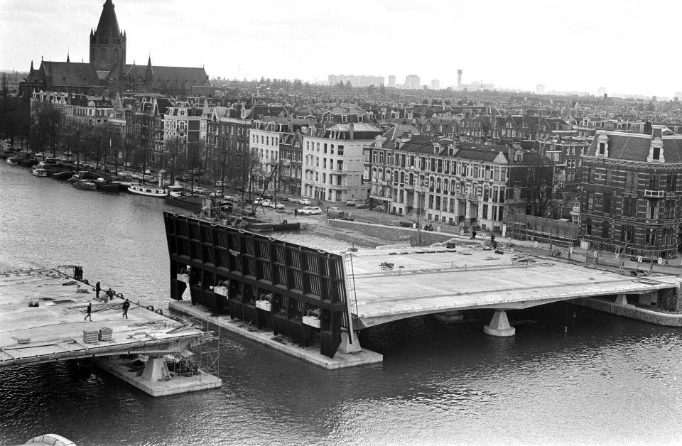 Brug over de Amstel bij Stadhouderskade, Amsterdam overzicht werkzaamheden, Bestanddeelnr 922-3039