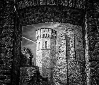 Knight's castle ruin historically photo