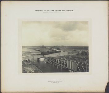 Bruggen en spoorbaanomlegging te Sluiskil. Beproeving der spoorbruggen, Bestanddeelnr 701