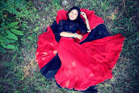 Red oriental beauty