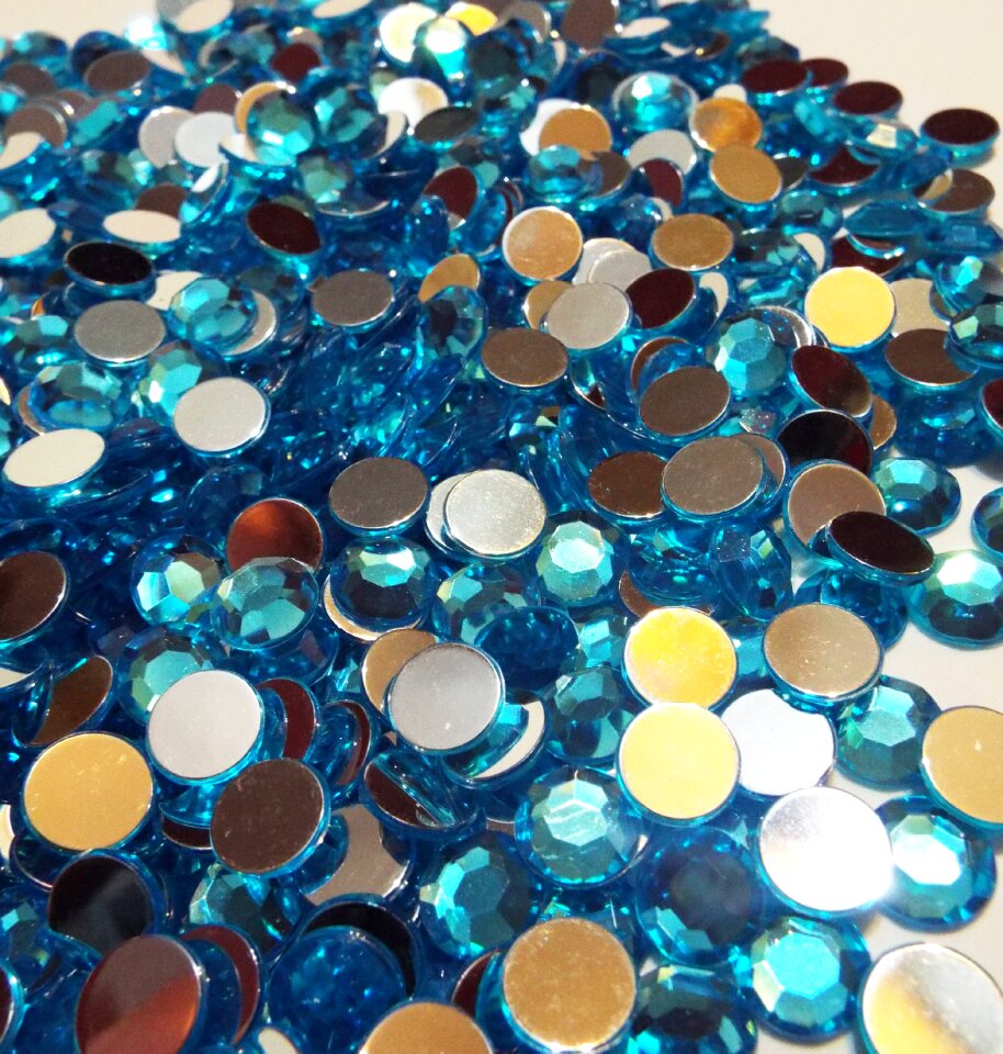 Background blue crystals