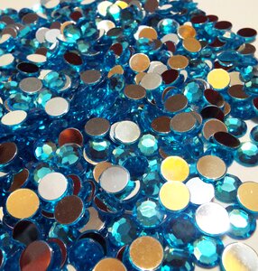 Background blue crystals