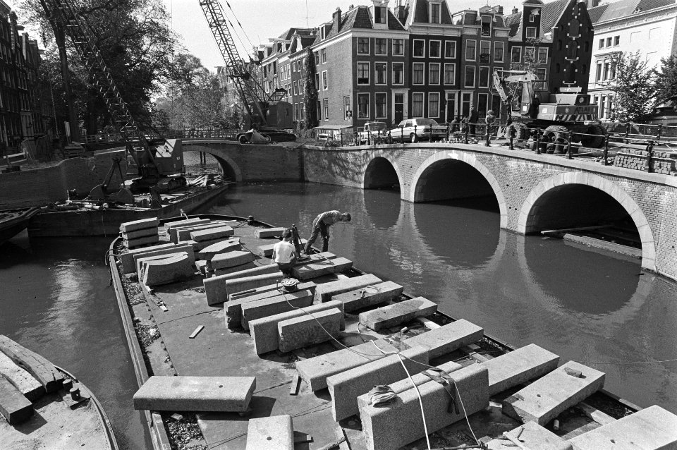 Bruggen, stadsbeelden, onderhoud, Bestanddeelnr 930-4362