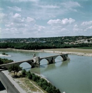 Brug St-Benézet in Avignon, Bestanddeelnr 255-9955