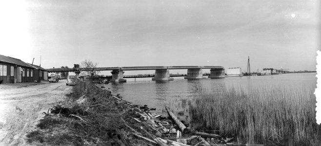 Brug in aanbouw over Buiten IJ, Bestanddeelnr 908-3904