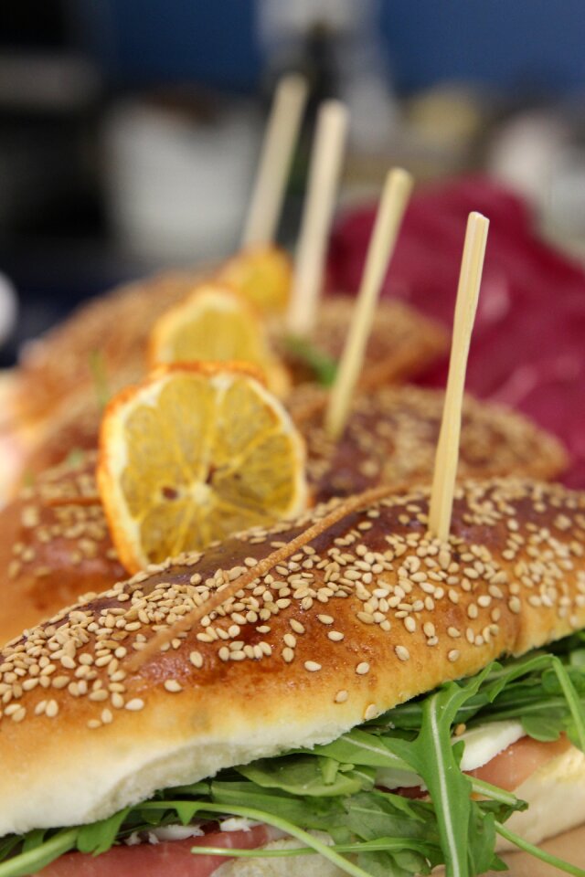 Ham sesame decorations