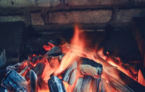 Fireplace barbecue bonfire