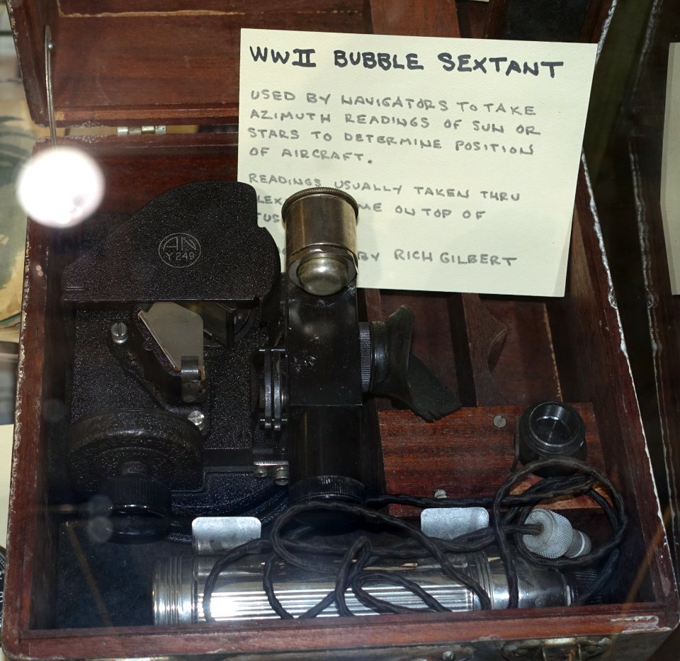 Bubble Sextant, World War II - Oregon Air and Space Museum - Eugene, Oregon - DSC09885