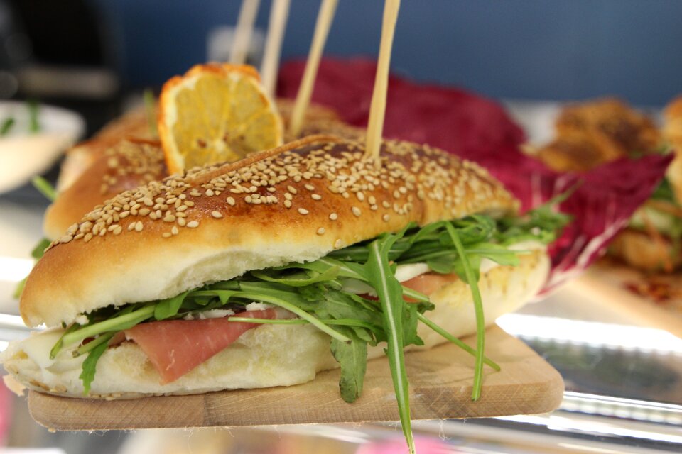 Rocket salad ham cheese