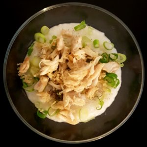 Bubur-Ayam-mit-Lauch
