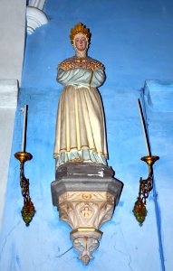 Bugarach Eglise Statue 26072014