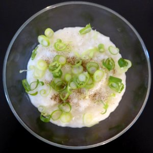 Bubur-mit-Lauch