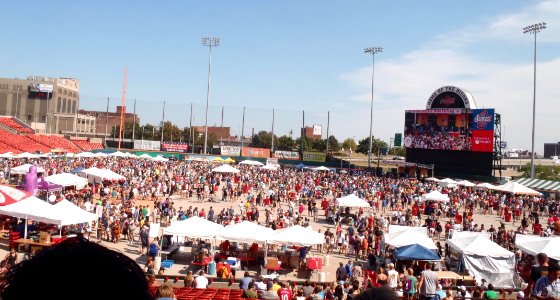 Buffalo wing fest crowd