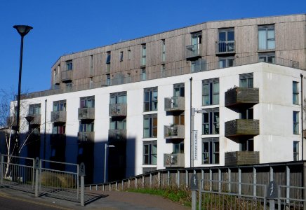 Building at Isetta Square, New England Quarter, Brighton (January 2014)